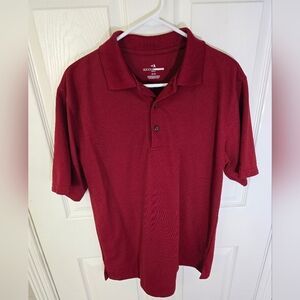 Grand Slam Golf Mens Red Collared Polo Shirt Medium